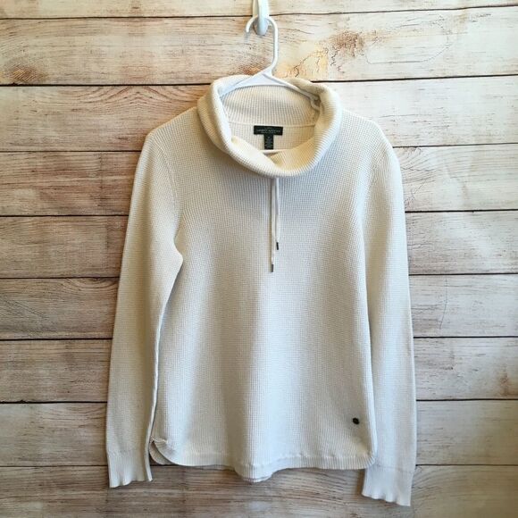 LAUREN JEANS CO WAFFLE KNIT TOP IN CREAM‎ - Picture 1 of 6